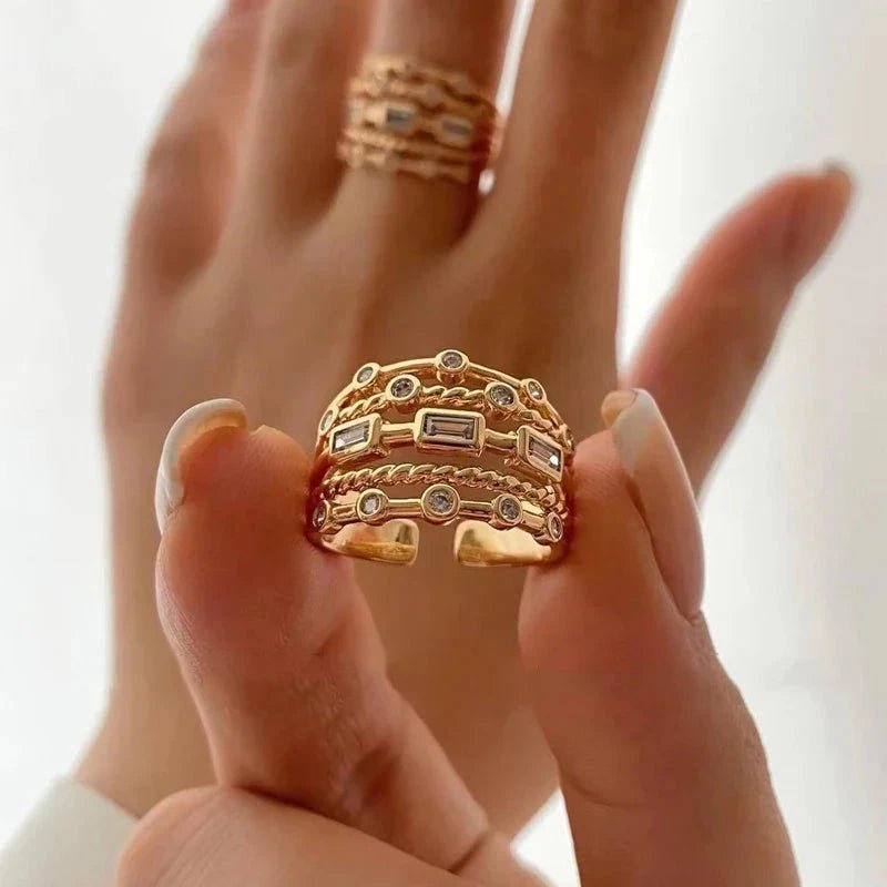 Anel Savana Banhado a Ouro 18K - Direct Ofertas