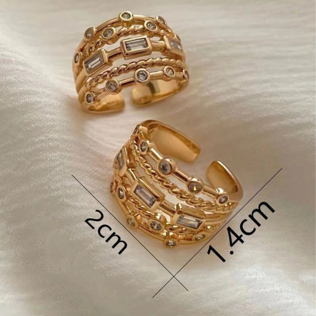 Anel Savana Banhado a Ouro 18K - Direct Ofertas