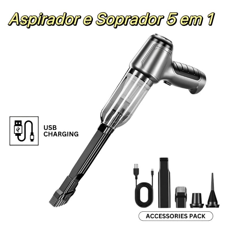 Aspirador de Pó Portátil CleanMax + 5 BRINDES EXCLUSIVOS + FRETE GRÁTIS ATÉ 23:59 - Direct Ofertas