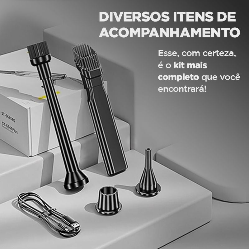 Aspirador de Pó Portátil CleanMax + 5 BRINDES EXCLUSIVOS + FRETE GRÁTIS ATÉ 23:59 - Direct Ofertas
