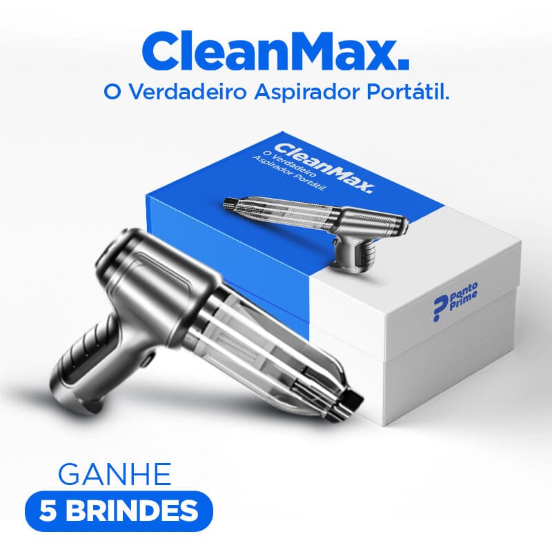 Aspirador de Pó Portátil CleanMax + 5 BRINDES EXCLUSIVOS + FRETE GRÁTIS ATÉ 23:59 - Direct Ofertas