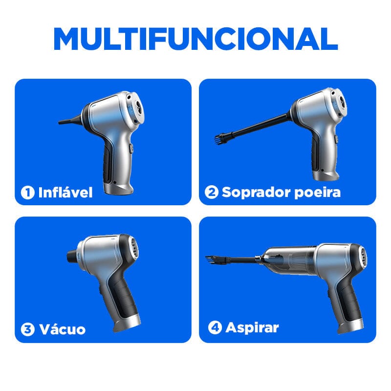 Aspirador de Pó Portátil CleanMax + 5 BRINDES EXCLUSIVOS + FRETE GRÁTIS ATÉ 23:59 - Direct Ofertas