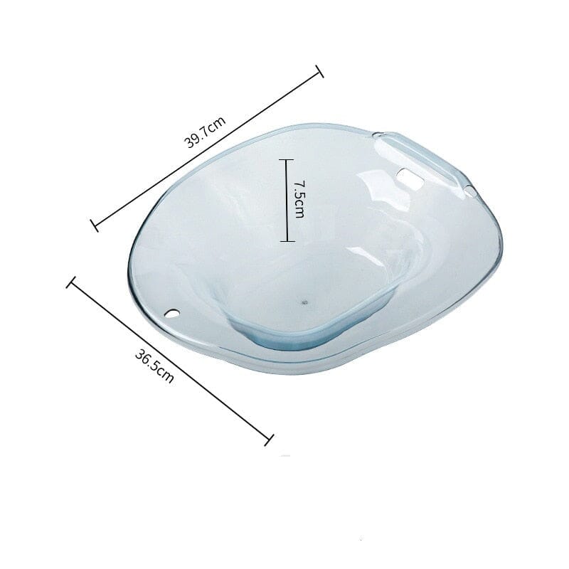 Assento Medicinal Portátil para Vaso Sanitário Assento Medicinal Portátil P13 Direct Ofertas Azul Transparente 