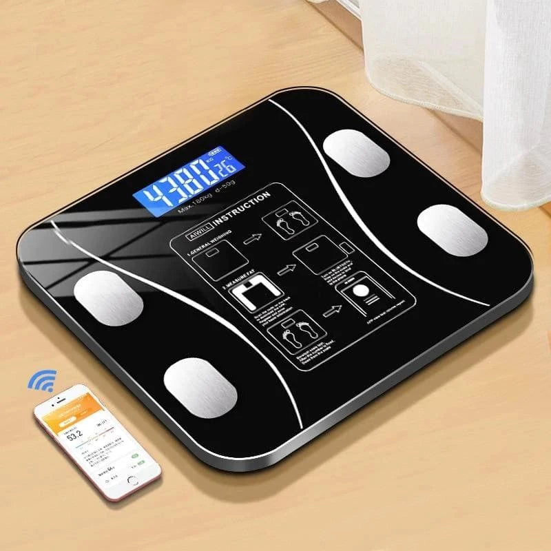 Balança Digital Medidora Corporal com Bioimpedância Balança Digital Medidora Corporal PS1 Direct Ofertas 
