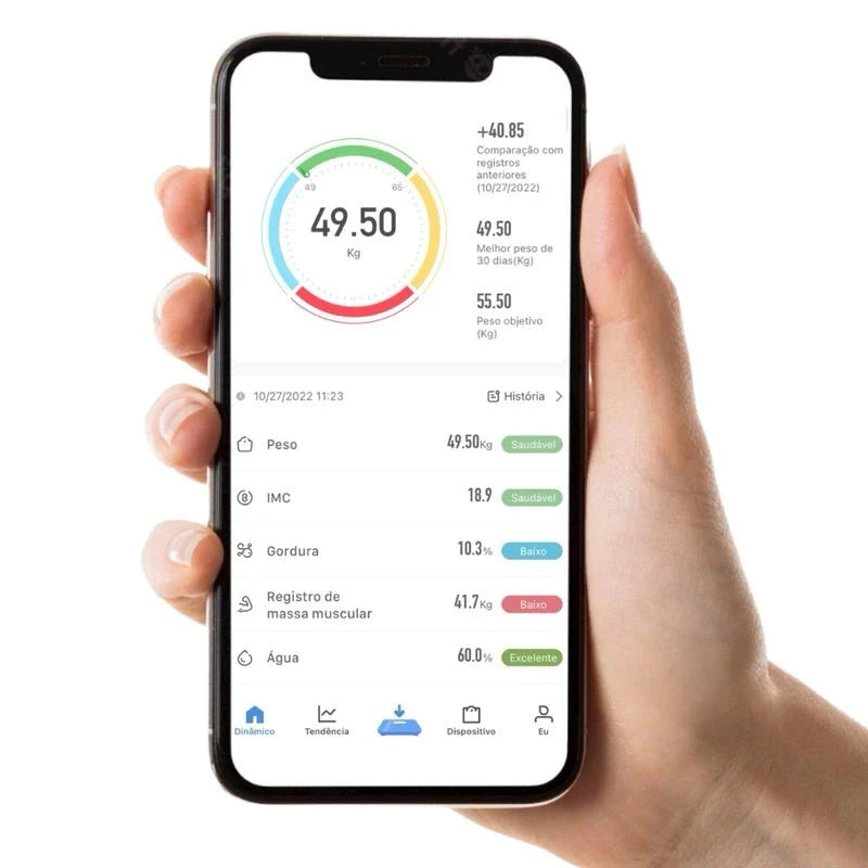Balança Digital Medidora Corporal com Bioimpedância Balança Digital Medidora Corporal PS1 Direct Ofertas 