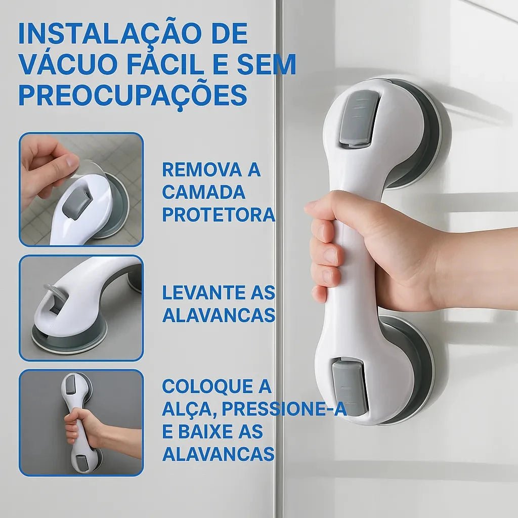 Barra de Apoio Portátil para Banheiro - SafeGrip - Direct Ofertas