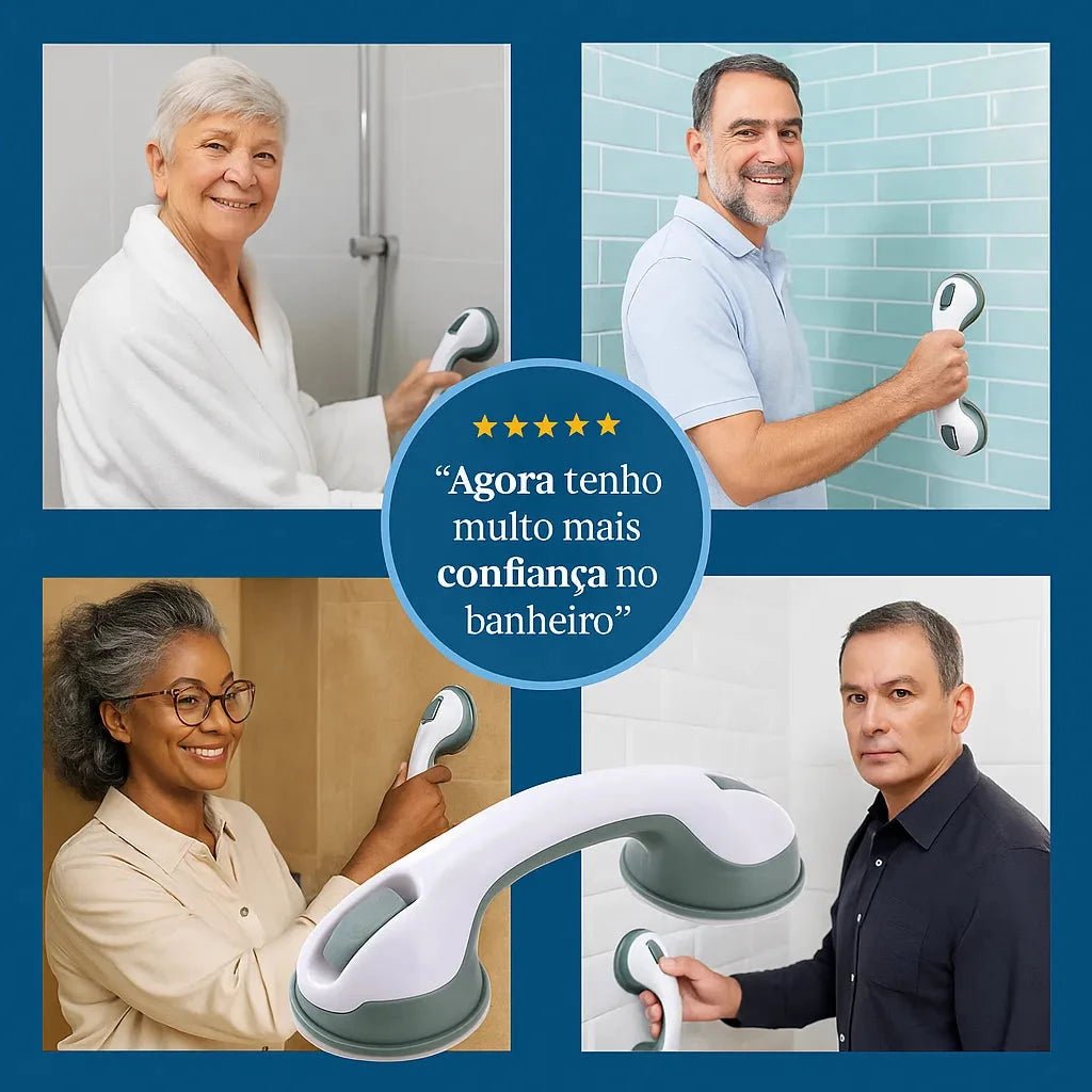Barra de Apoio Portátil para Banheiro - SafeGrip - Direct Ofertas