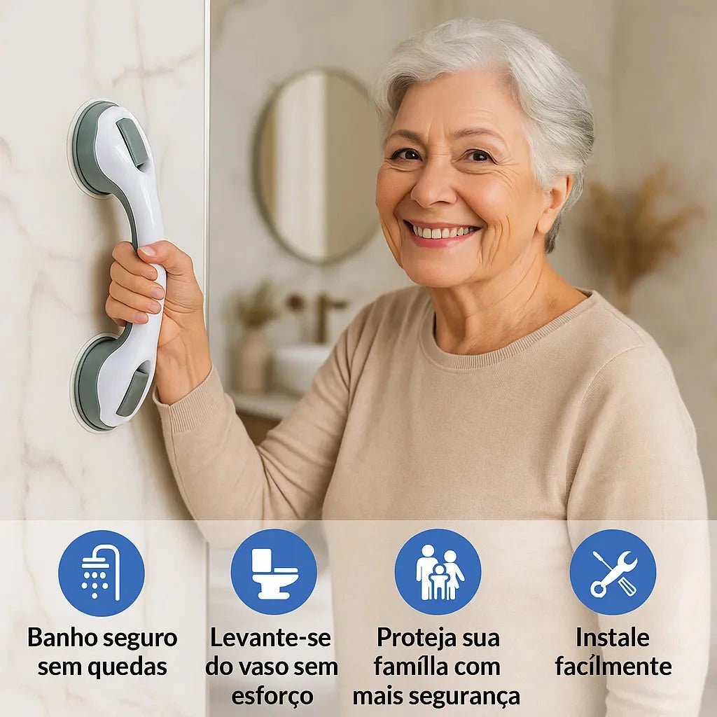Barra de Apoio Portátil para Banheiro - SafeGrip - Direct Ofertas