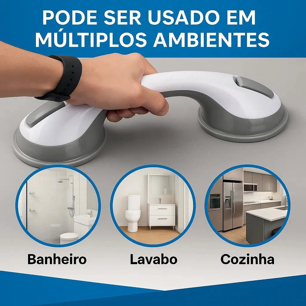 Barra de Apoio Portátil para Banheiro - SafeGrip - Direct Ofertas