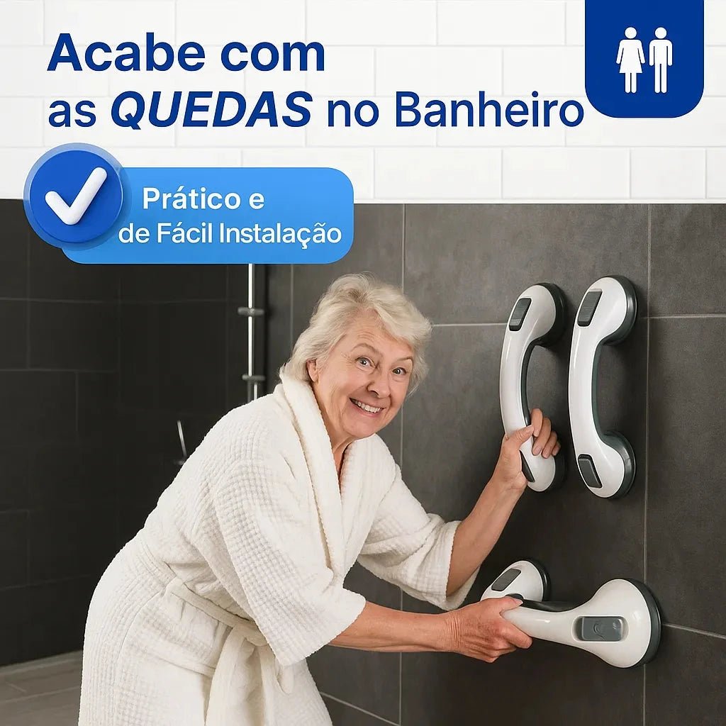 Barra de Apoio Portátil para Banheiro - SafeGrip - Direct Ofertas