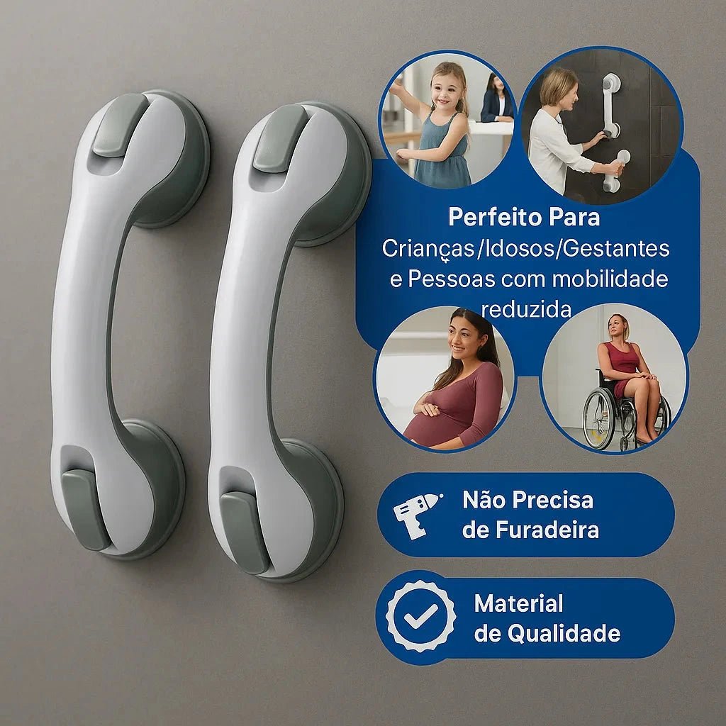 Barra de Apoio Portátil para Banheiro - SafeGrip - Direct Ofertas