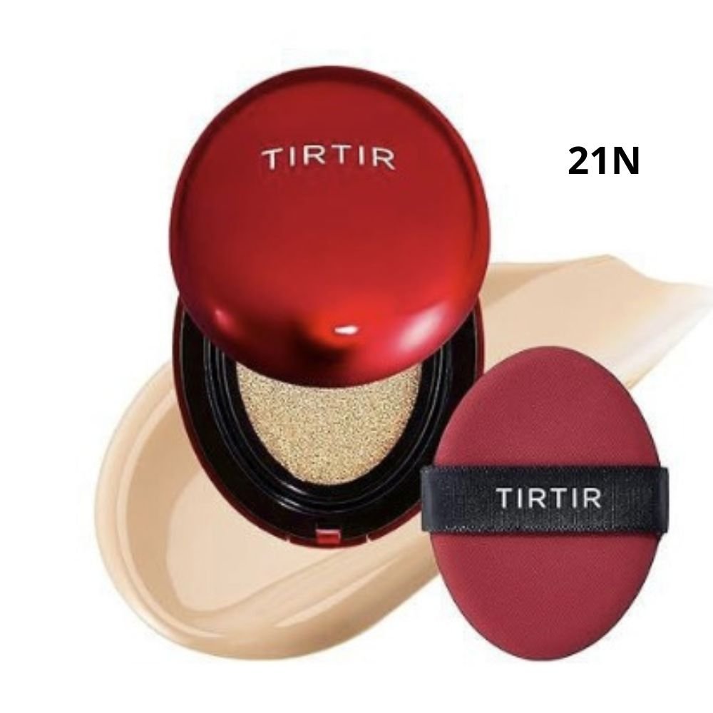 Base Cushion Clareadora TIRTIR - Protetor Solar e Maquiagem Longa Duração - Original - Direct Ofertas