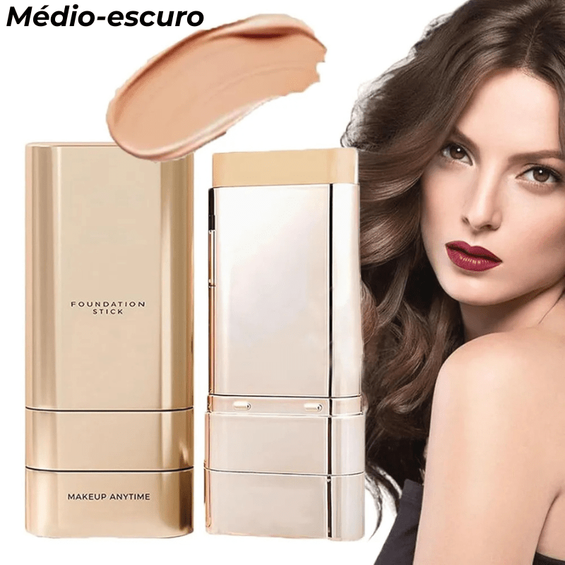 Base Stick Coreana 2 em 1 - Cobertura Impecável com Toque Natural - Direct Ofertas