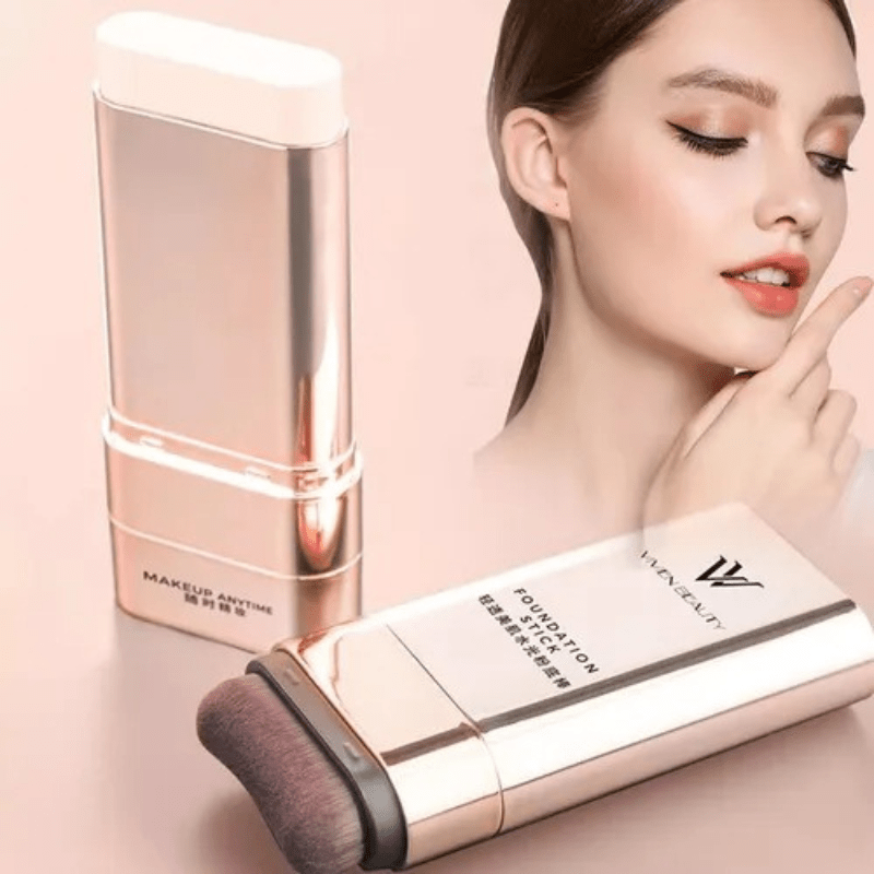 Base Stick Coreana 2 em 1 - Cobertura Impecável com Toque Natural - Direct Ofertas