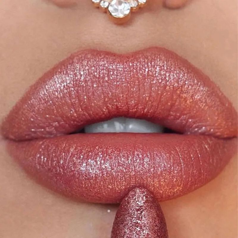 Batom Cintilante com Glitter Hidratante à Prova d'Água Vapor One - Direct Ofertas