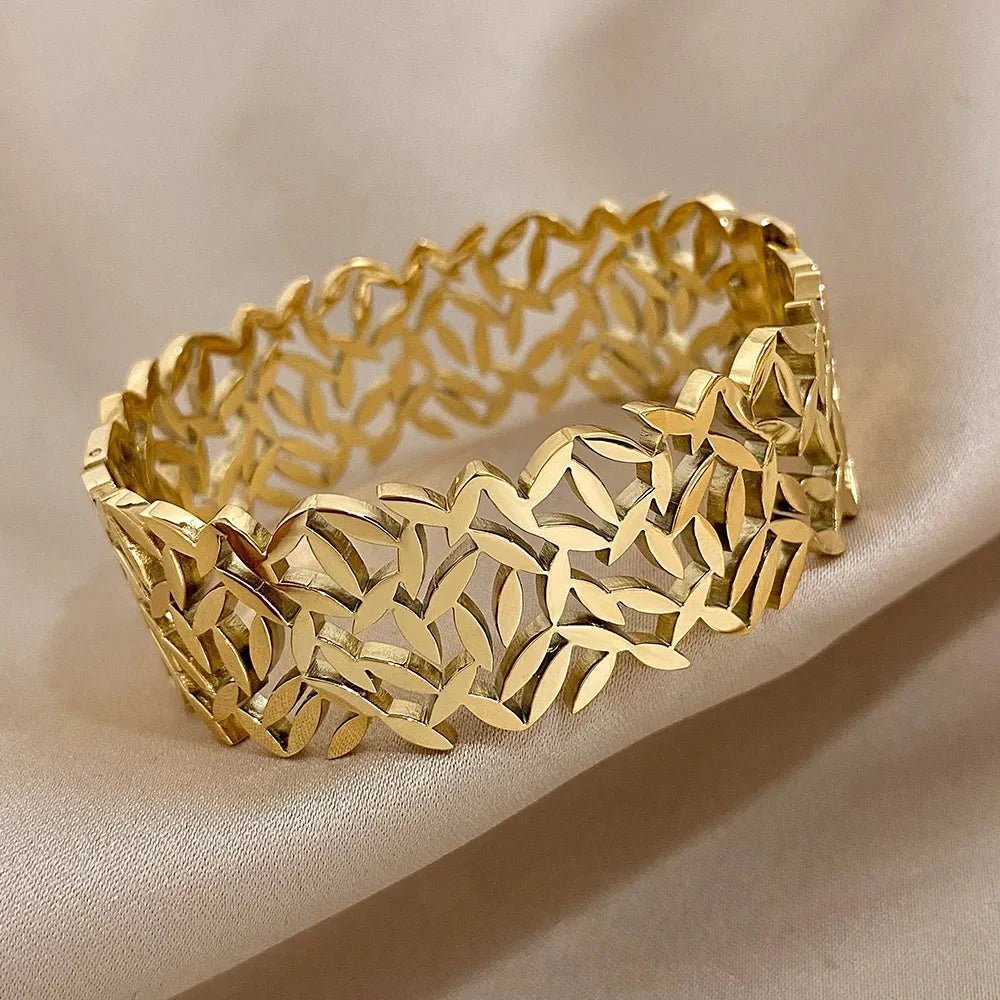 Bracelete Feminino Folhas - Direct Ofertas