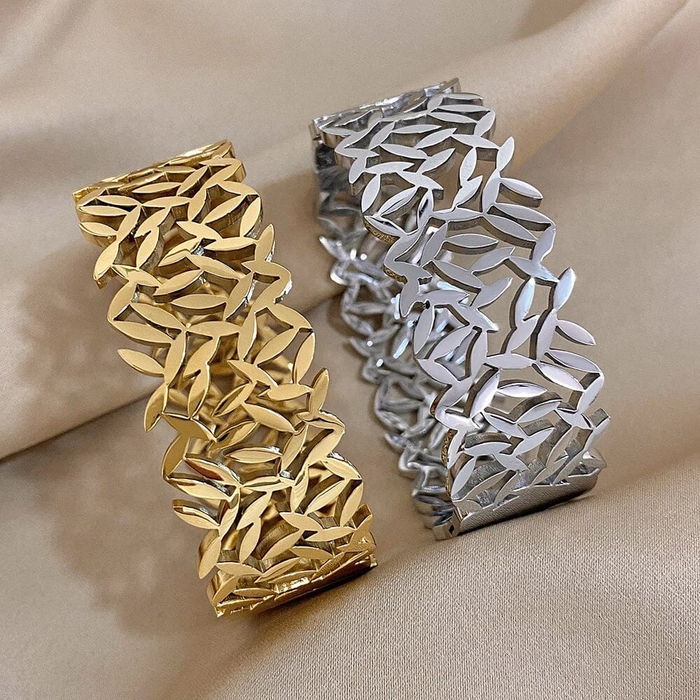 Bracelete Feminino Folhas - Direct Ofertas