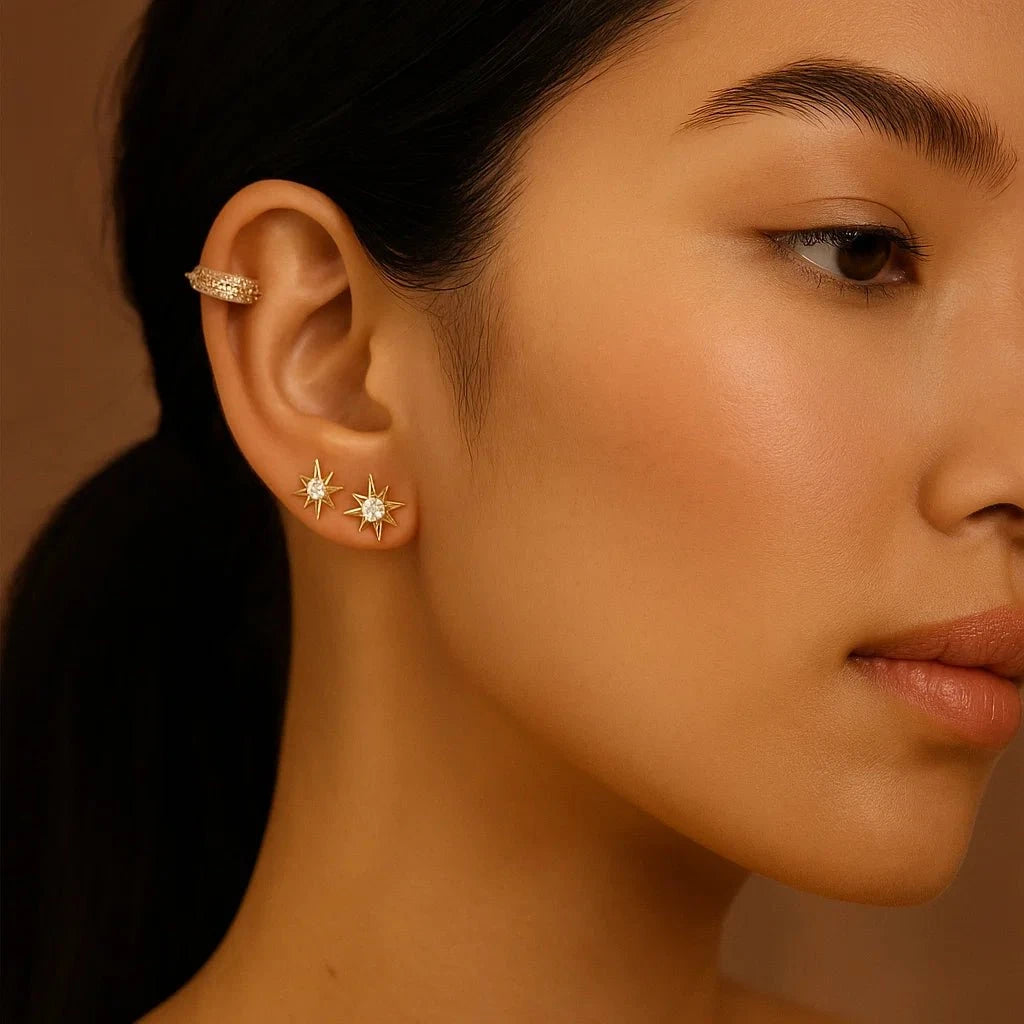Brinco Ear Cuff Estelar Brinco Ear Cuff Estelar PJOIAS Direct Ofertas 