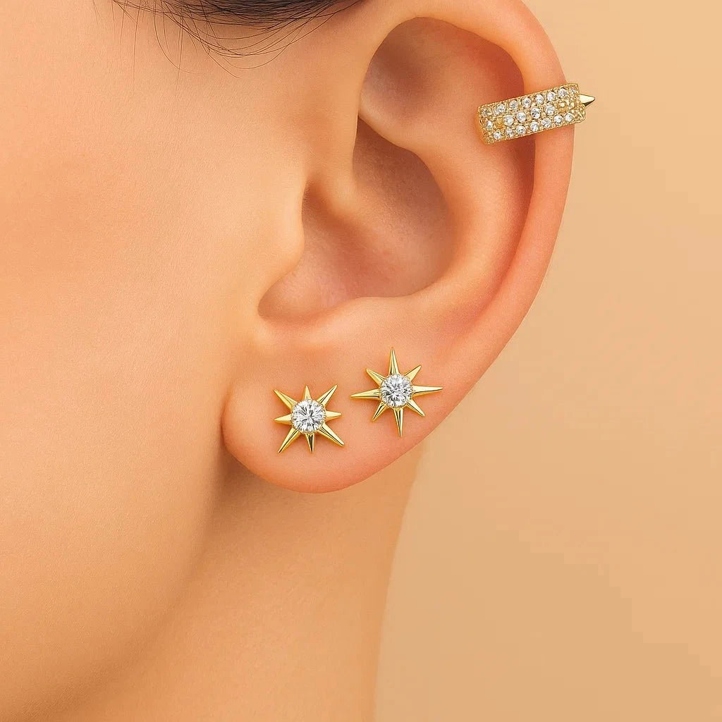 Brinco Ear Cuff Estelar Brinco Ear Cuff Estelar PJOIAS Direct Ofertas 