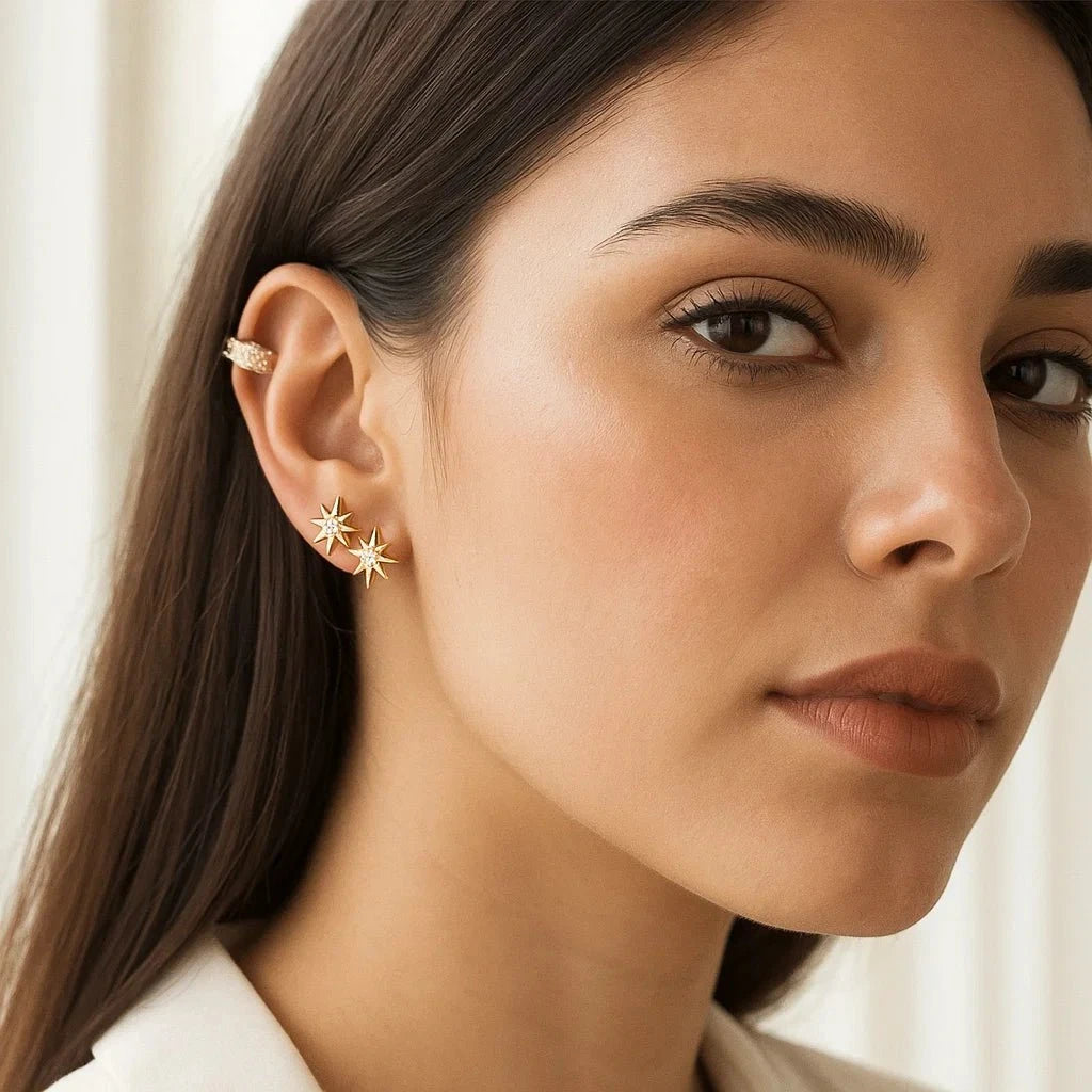 Brinco Ear Cuff Estelar Brinco Ear Cuff Estelar PJOIAS Direct Ofertas 