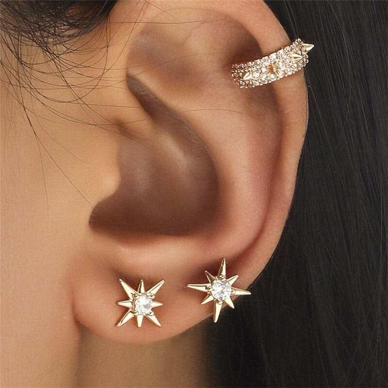 Brinco Ear Cuff Estelar Brinco Ear Cuff Estelar PJOIAS Direct Ofertas 