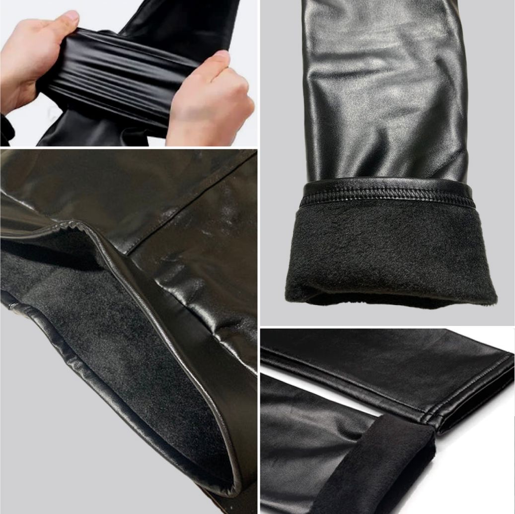Calça Legging de Couro Aveludada - Fashion Leg - Compre 1 Leve 2 - Direct Ofertas