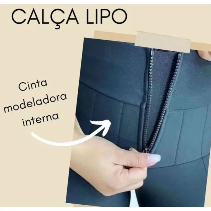 Calça Lipo com Cinta Modeladora Calça Lipo com Cinta Modeladora PS1 Direct Ofertas 