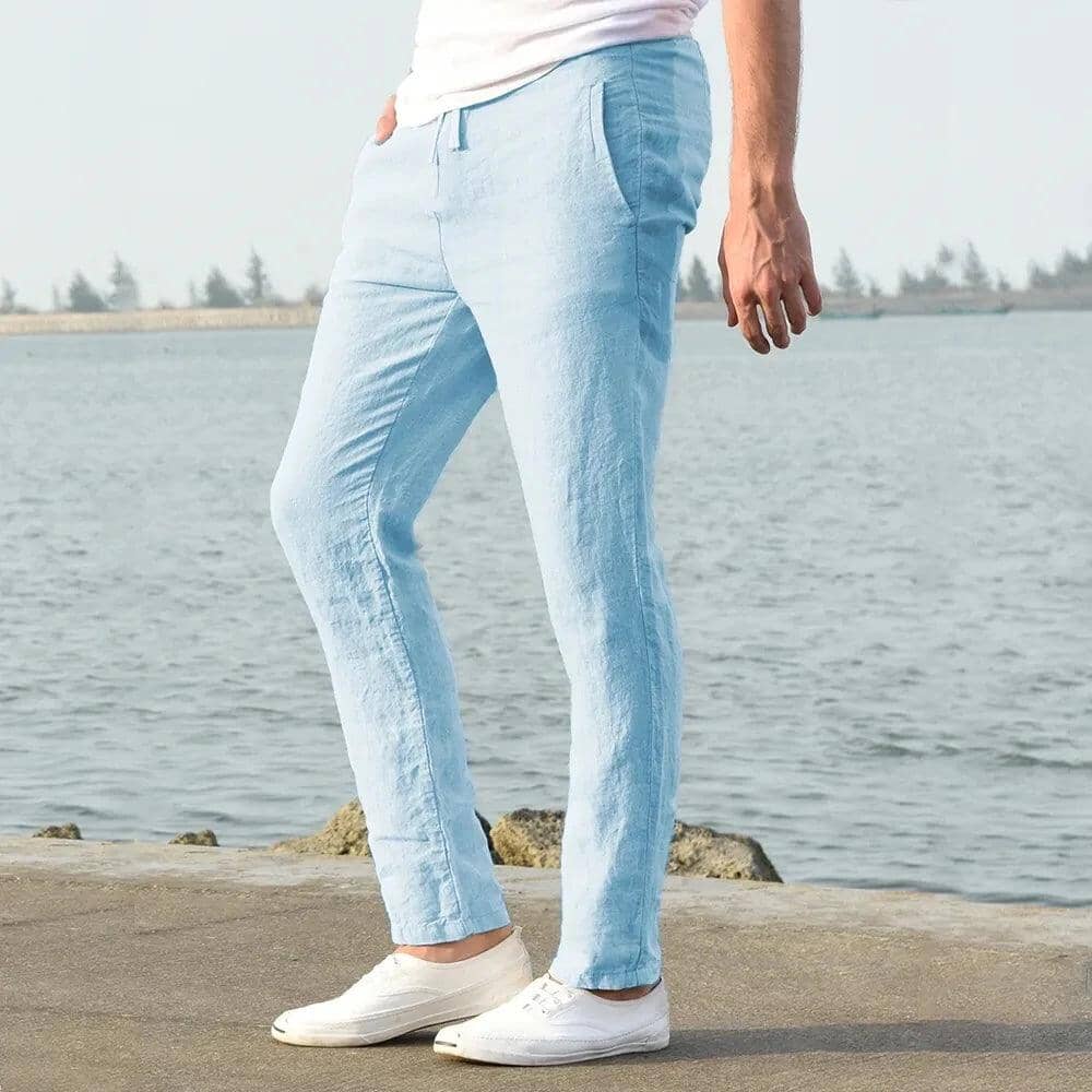 Calça Masculina Moretti Leone em Linho Premium - Direct Ofertas