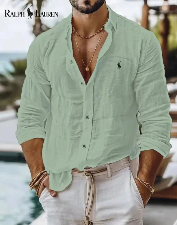 Camisa R&P Slim Fit 100% Linho - Direct Ofertas