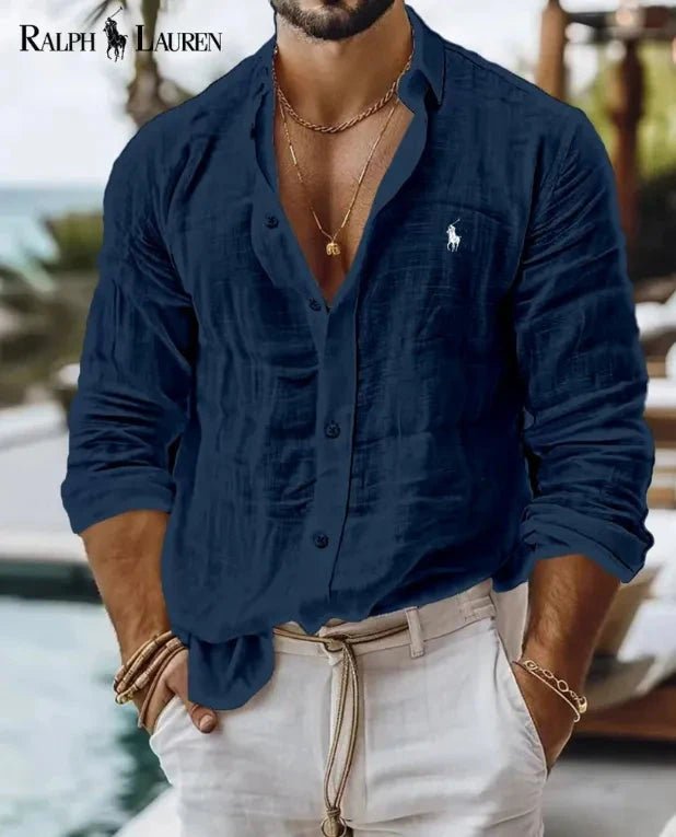 Camisa R&P Slim Fit 100% Linho - Direct Ofertas