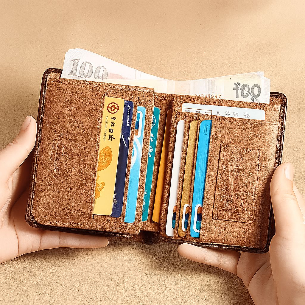 Carteira de Couro ManBang™ com Proteção RFID Antifurto Masculina - Direct Ofertas