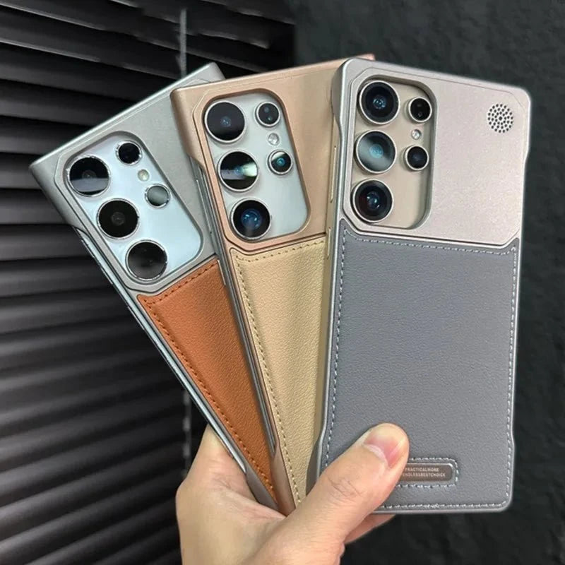 Case Samsung Minimalista em Couro Anti Impacto Case Samsung Minimalista em Couro P14 Direct Ofertas 