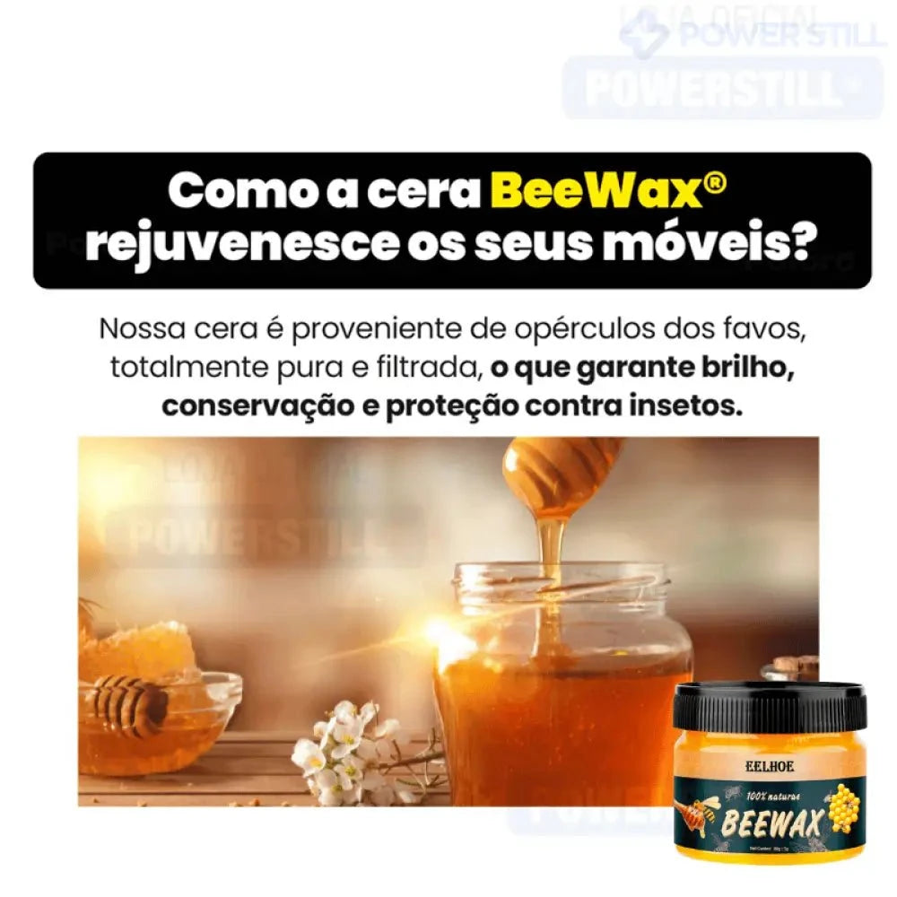 Cera de Mel para Polimento de Madeiras e Combate de Cupins + BRINDE Cera de Mel para Polimento de Madeiras P6 Direct Ofertas 
