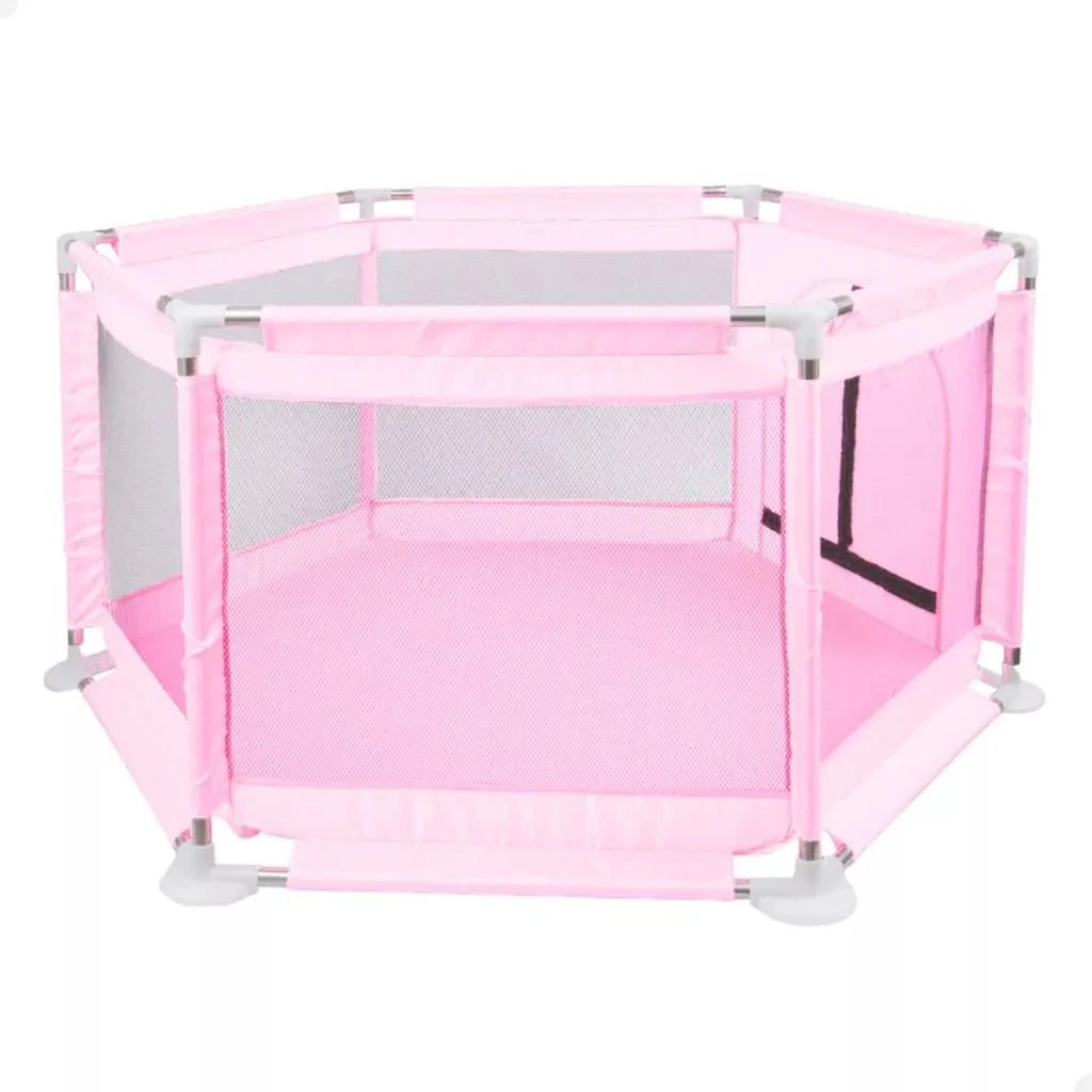Cercadinho Portátil Infantil Cercadinho Portátil Infantil PS1 Direct Ofertas Rosa 