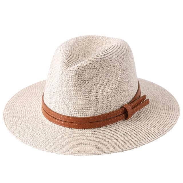 Chapéu Panamá Masculino Feminino Chapéu Panamá Masculino Feminino P13 Direct Ofertas Bege 54cm 