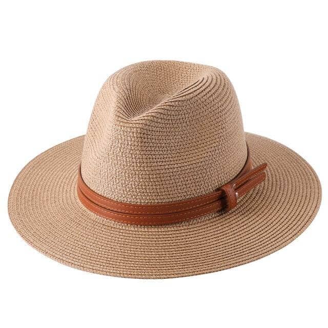 Chapéu Panamá Masculino Feminino Chapéu Panamá Masculino Feminino P13 Direct Ofertas Khaki 54cm 
