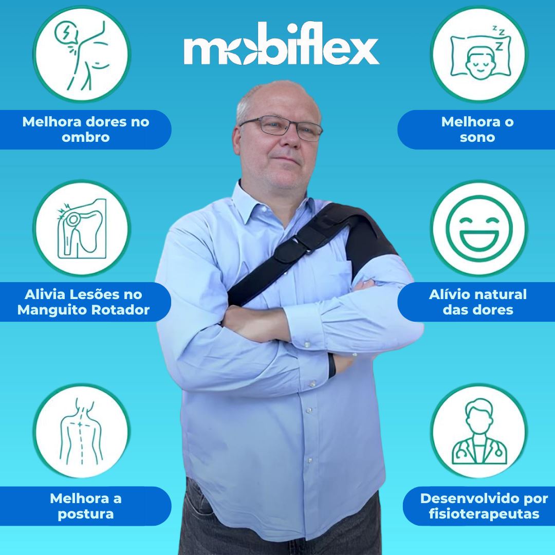Cinta de Compressão Para Ombro - MobiFlex™ - Direct Ofertas