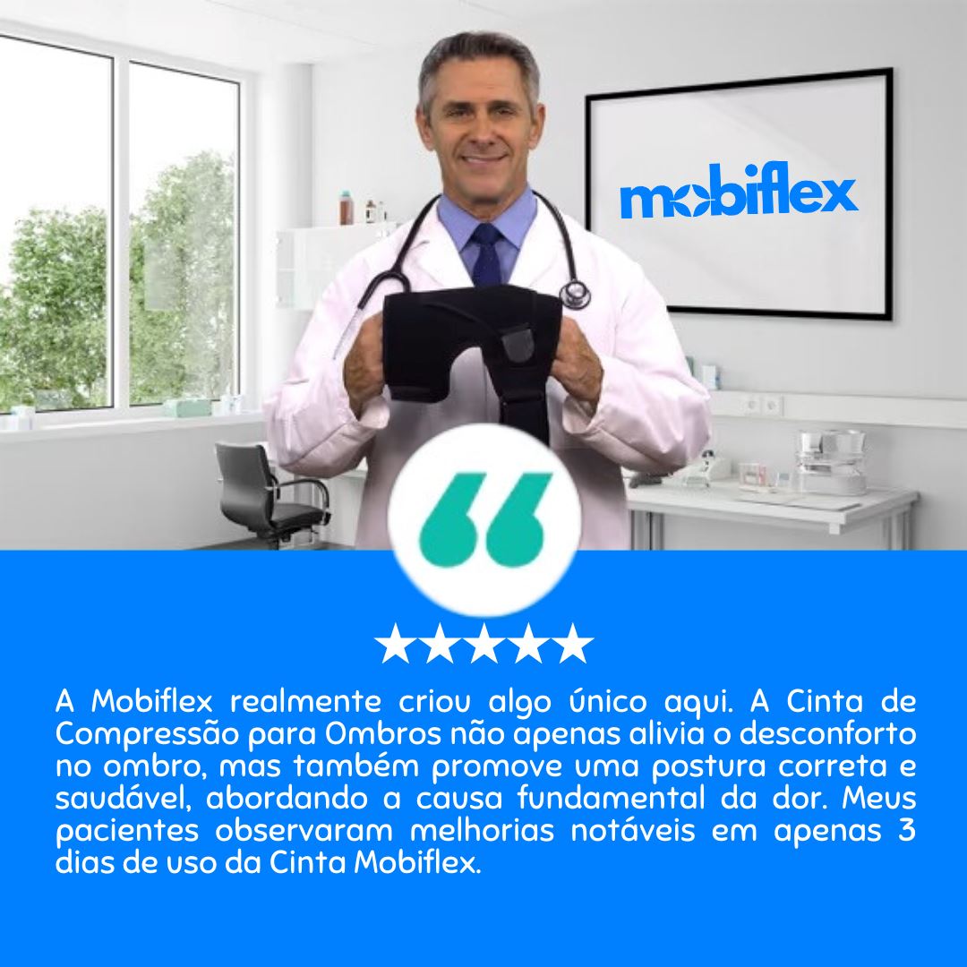 Cinta de Compressão Para Ombro - MobiFlex™ - Direct Ofertas
