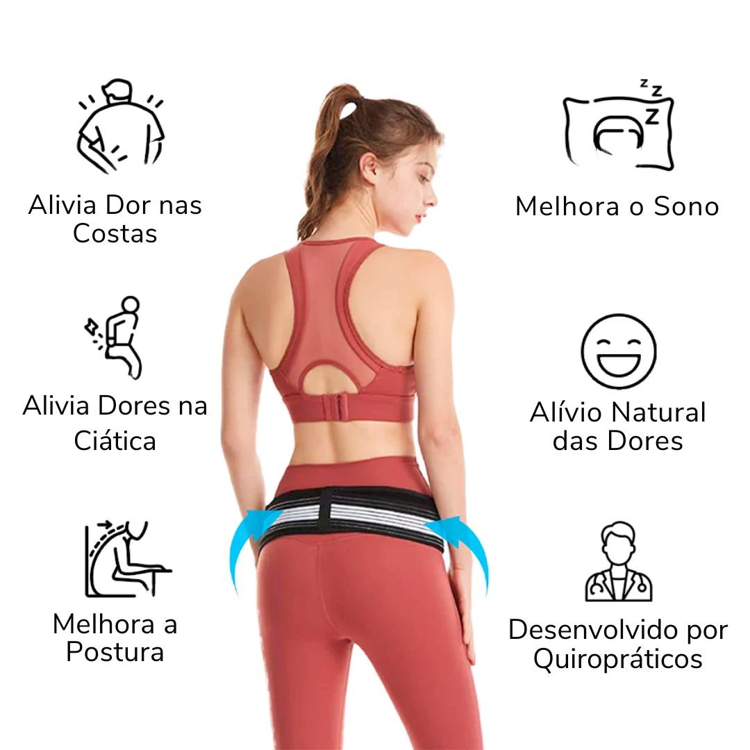 Cinto para dor nas costas - Lumbofit - Direct Ofertas