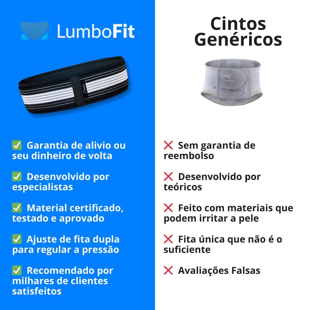 Cinto para dor nas costas - Lumbofit - Direct Ofertas