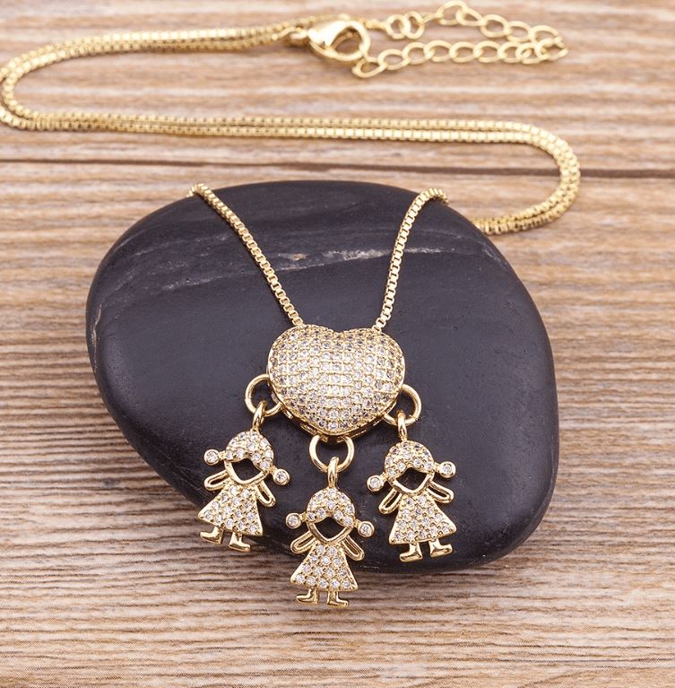 Colar Amor de Mãe Banhado a Ouro 18k - Direct Ofertas