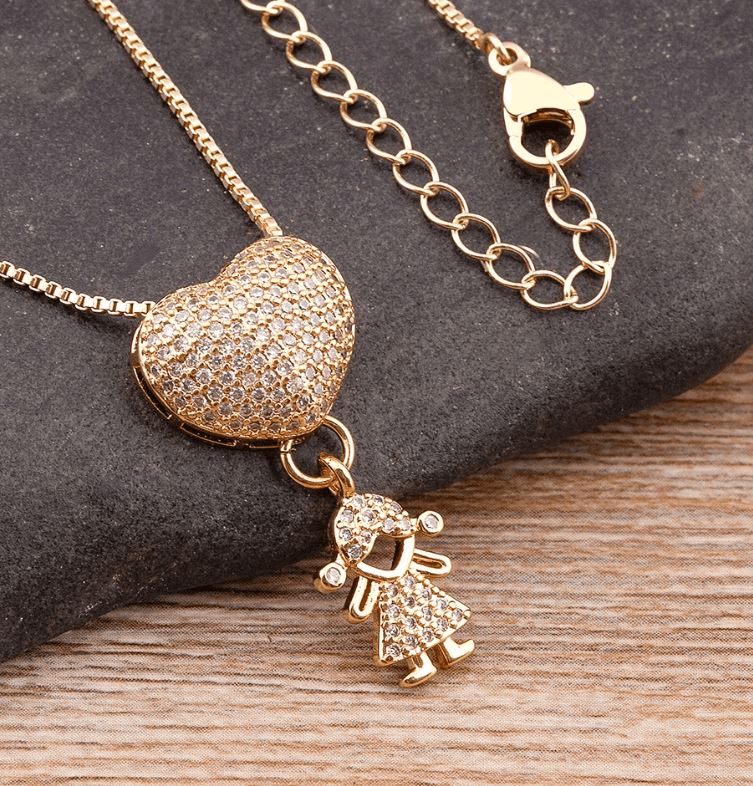 Colar Amor de Mãe Banhado a Ouro 18k - Direct Ofertas
