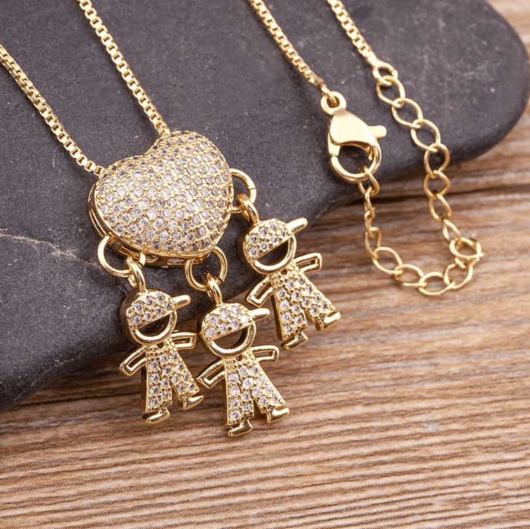 Colar Amor de Mãe Banhado a Ouro 18k - Direct Ofertas