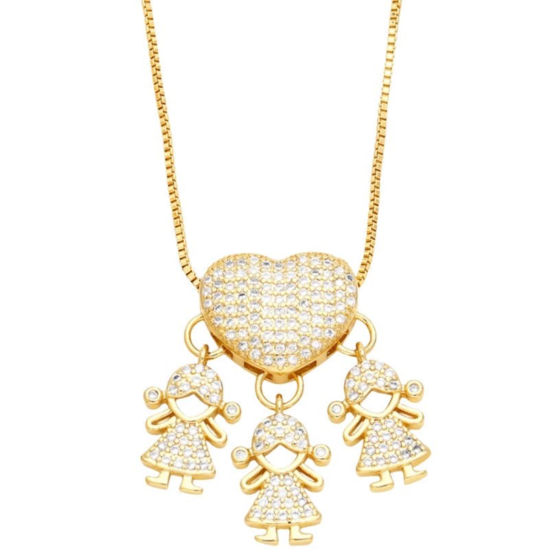 Colar Amor de Mãe Banhado a Ouro 18k - Direct Ofertas