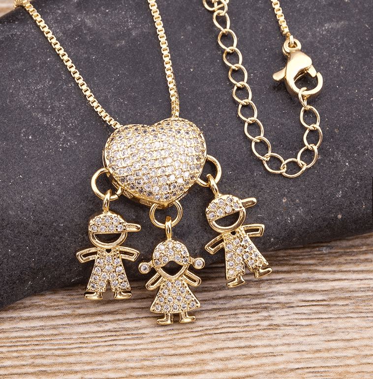 Colar Amor de Mãe Banhado a Ouro 18k - Direct Ofertas