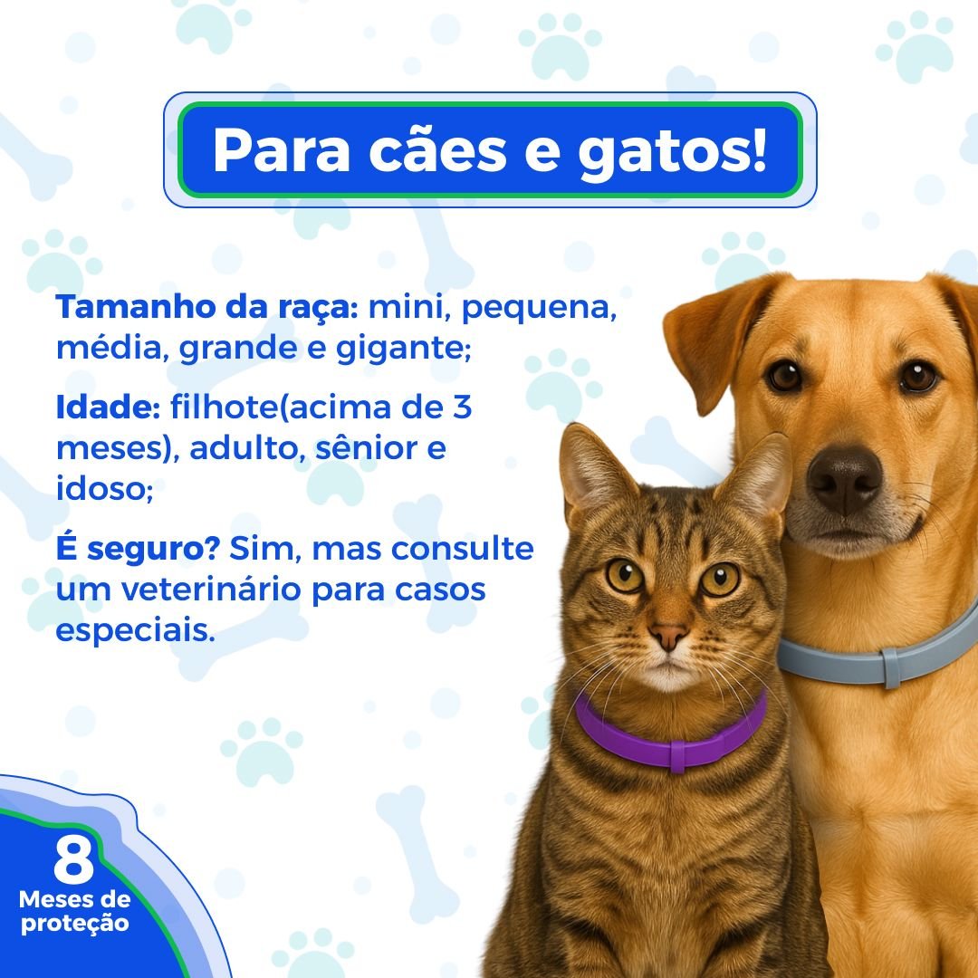 Colar Anti Pulgas e Carrapatos - Direct Ofertas