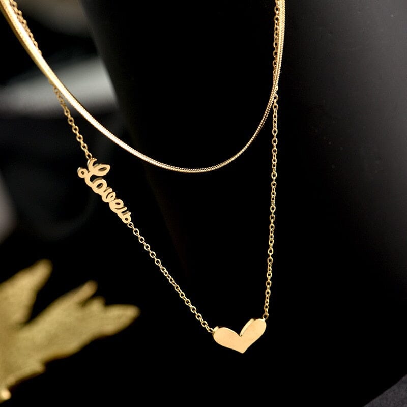 Colar Feminino Duplo Amor - Direct Ofertas