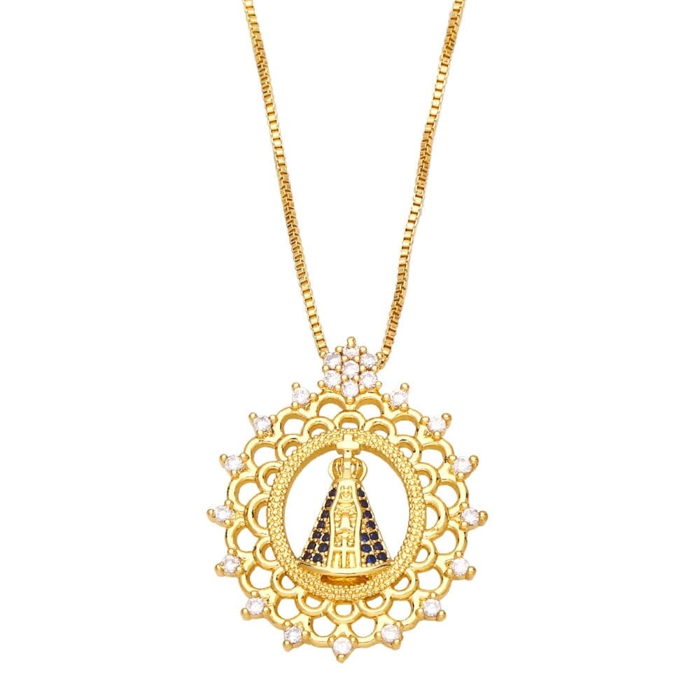 Colar Feminino Nossa Senhora Fé Eterna - Direct Ofertas