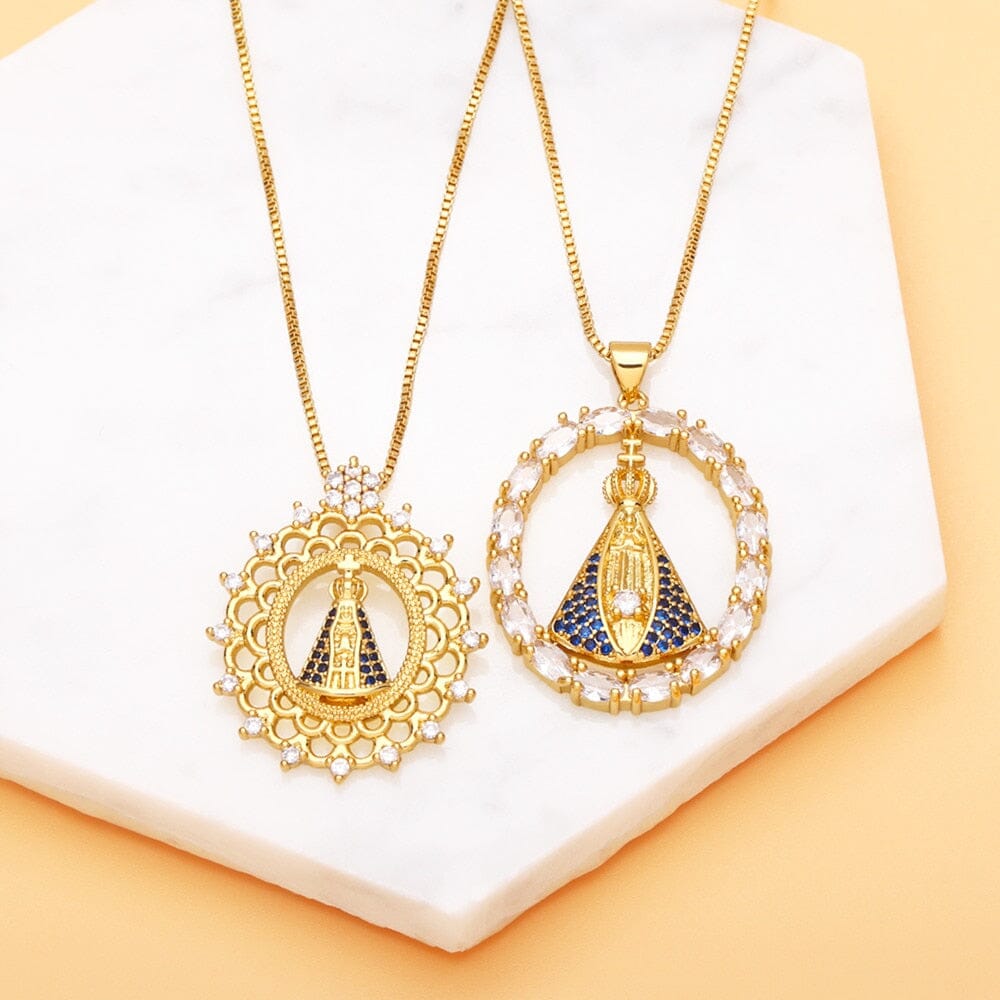 Colar Feminino Nossa Senhora Fé Eterna - Direct Ofertas