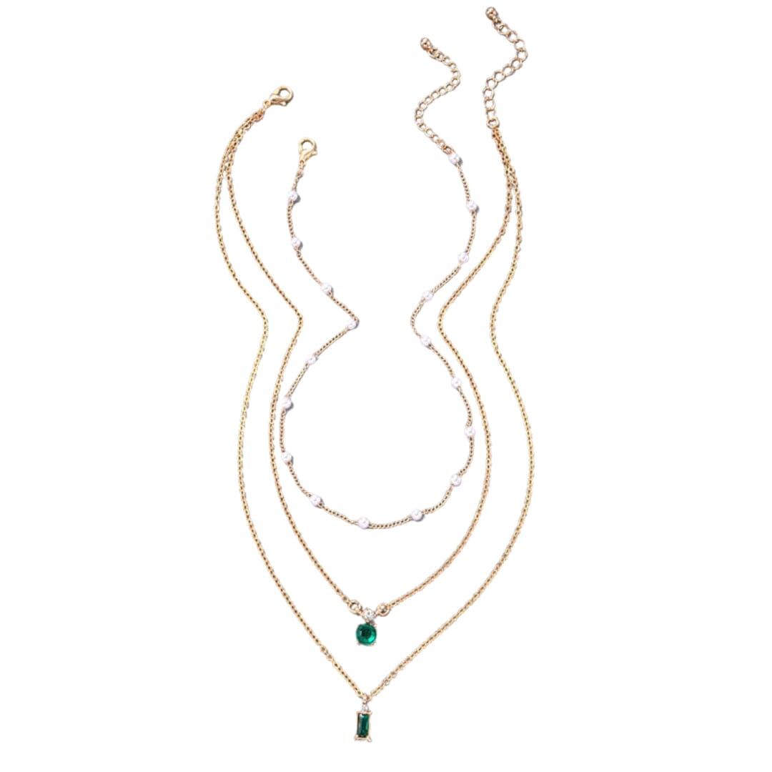 Colar Feminino Triplo Evergreen - Direct Ofertas